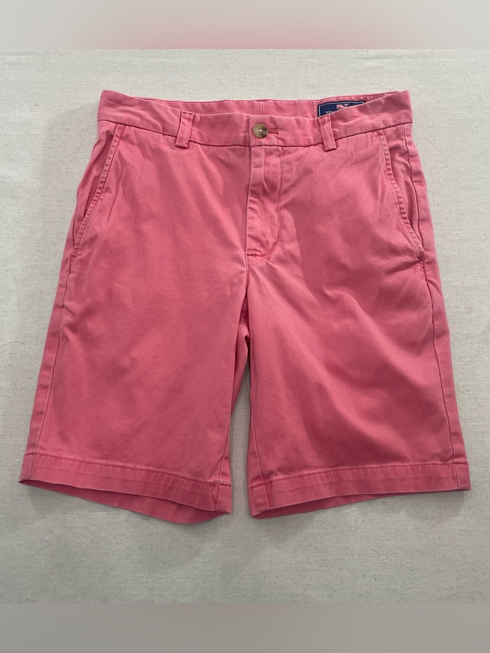 Vineyard Vines Shorts Mens Sz 28 Breaker Short Chino Salmon Pink Stretch 1H0462